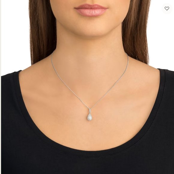 SWAROVSKI Heloise pendant White, Rhodium plated - Picture 1 of 4
